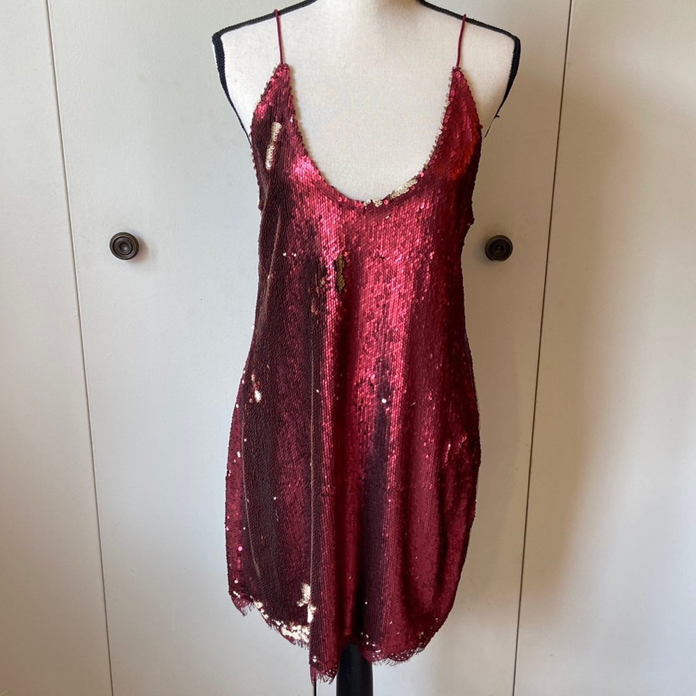 Free People Seeing Double Sequin Dress